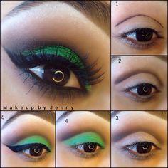 red-and-green-eye-makeup-step-by-step-51_11 Rood en groen oog make-up stap voor stap