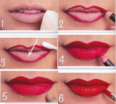 red-lipstick-makeup-step-by-step-96_5 Rode lippenstift make-up stap voor stap
