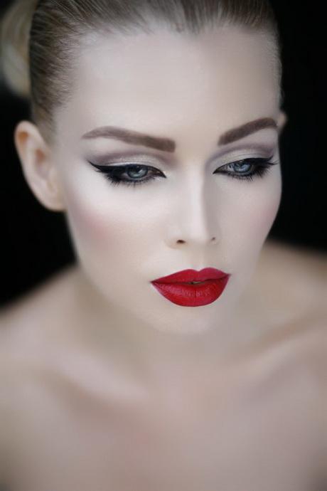 red-lipstick-makeup-step-by-step-96_9 Rode lippenstift make-up stap voor stap