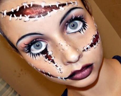 scary-baby-doll-makeup-tutorial-90_11 Make-up les voor enge popjes