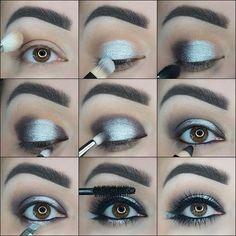 silver-eyes-makeup-tutorial-56_10 Silver eyes make-up les