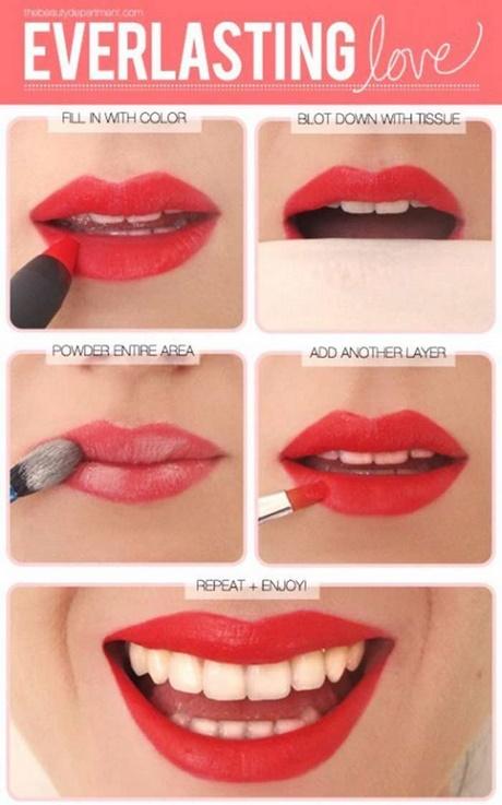 simple-red-lipstick-makeup-tutorial-00_12 Eenvoudige Red lipstick make-up tutorial