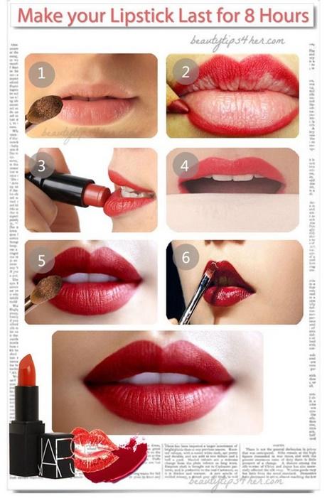 simple-red-lipstick-makeup-tutorial-00_2 Eenvoudige Red lipstick make-up tutorial