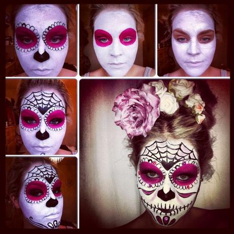skeleton-face-makeup-step-by-step-27_4 Skeletgezicht make-up stap voor stap