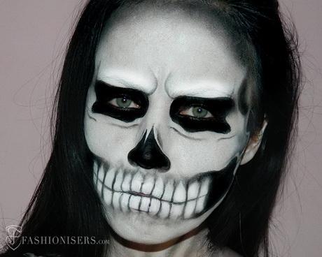 skeleton-face-makeup-tutorial-easy-74_9 Skeleton face Make-up tutorial eenvoudig