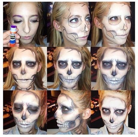 Skeleton face Make-up tutorial