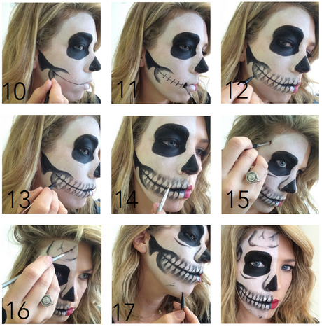 skull-makeup-tutorial-step-by-step-03_3 Skull make-up tutorial stap voor stap
