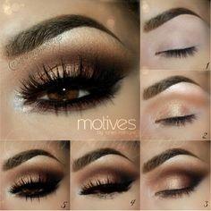 Smokey bronze eye make-up tutorial