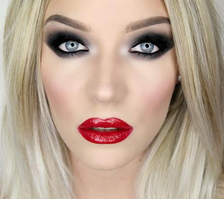 smokey-eye-and-red-lips-makeup-tutorial-91_2 Smokey eye and red lips make-up les