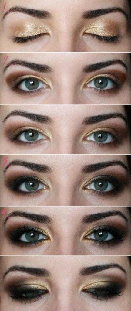 smokey-eye-makeup-for-blue-eyes-tutorial-03_2 Smokey eye make-up voor blue eyes tutorial
