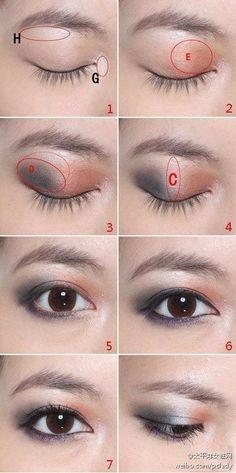 Smokey eyes make-up les voor Aziatisch