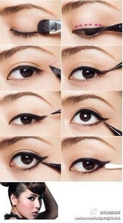step-by-step-cat-eye-makeup-tutorial-08_5 Stap voor stap cat eye make-up tutorial