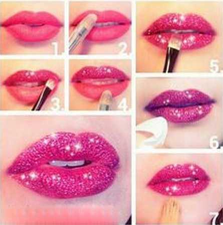 step-by-step-lip-makeup-application-with-pictures-21_3 Stap voor stap lip make-up toepassing met foto  s