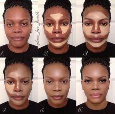 step-by-step-makeup-tutorial-for-black-women-05_9 Stap voor stap make-up les voor zwarte vrouwen