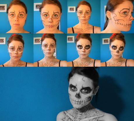step-by-step-skeleton-makeup-55_5 Stap voor stap skelet make-up