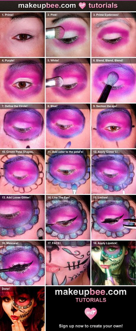 sugar-skull-makeup-tutorial-step-by-step-69_10 Sugar skull make-up tutorial stap voor stap