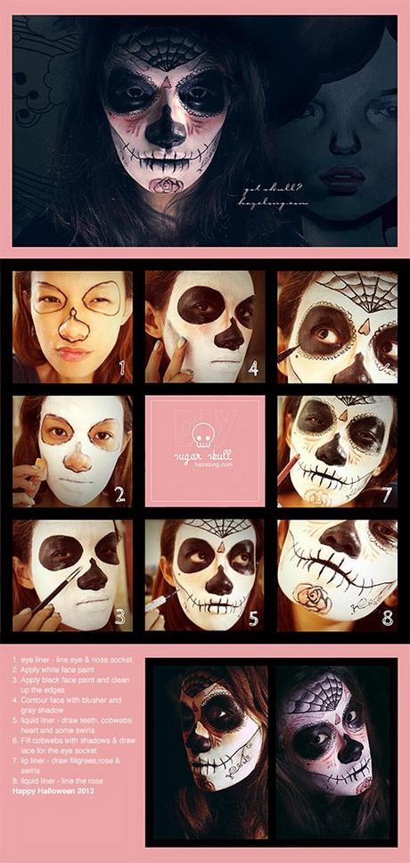 sugar-skull-makeup-tutorial-step-by-step-69_9 Sugar skull make-up tutorial stap voor stap