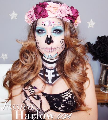 sugar-skull-pin-up-makeup-tutorial-18_7 Sugar skull pin up make-up tutorial