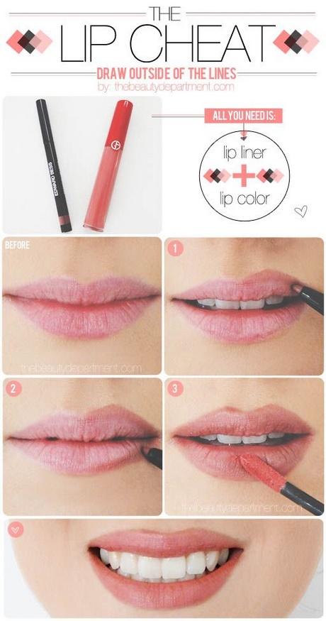 thin-lip-makeup-tutorial-25 Thin lip make-up tutorial