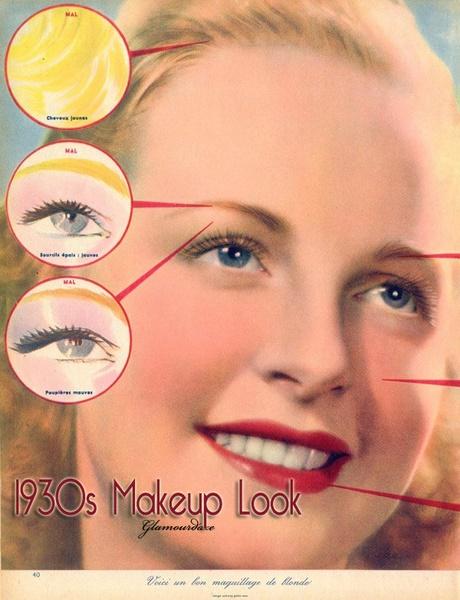 vintage-makeup-tutorial-30s-67_2 Vintage make-up les dertiger  s