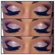 white-glitter-makeup-tutorial-18_6 White glitter make-up les