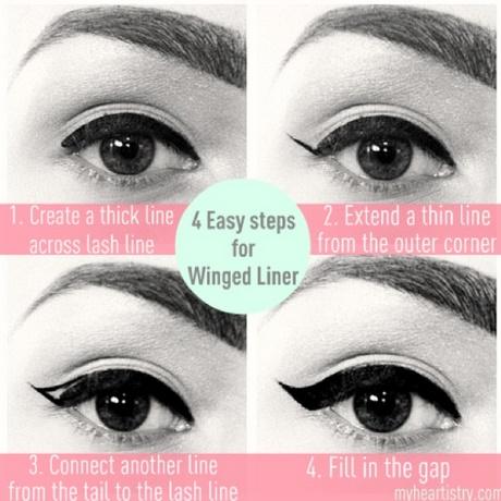 wing-eye-makeup-tutorial-gel-eyeliner-41_2 Gevleugelde oog make-up tutorial Gel eyeliner