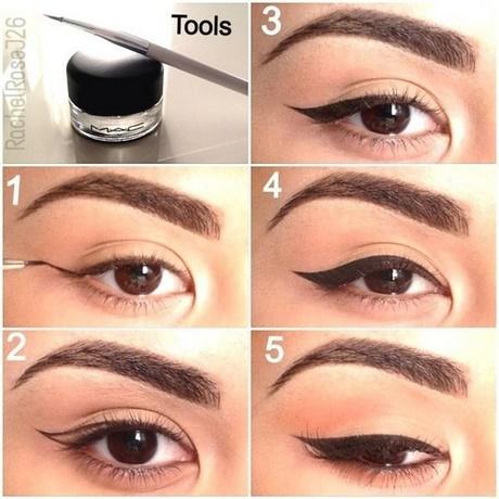wing-eye-makeup-tutorial-gel-eyeliner-41_3 Gevleugelde oog make-up tutorial Gel eyeliner