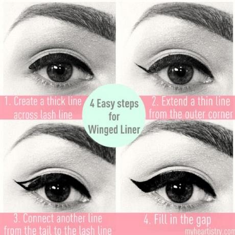wing-eye-makeup-tutorial-liquid-eyeliner-23_7 Gevleugelde oogmakeup tutorial Vloeibare eyeliner