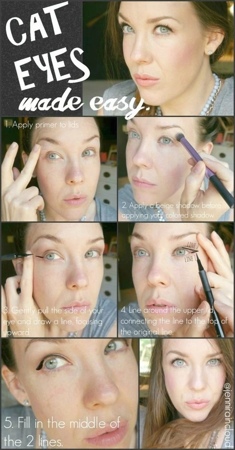 cat-eye-makeup-tutorial-easy-46_6-16 Cat eye make-up tutorial gemakkelijk