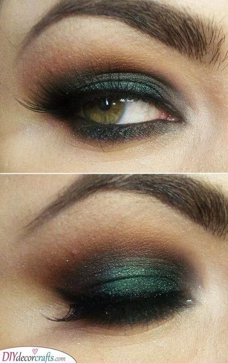 dark-green-eye-makeup-66_12-5 Donkergroene oogmake-up