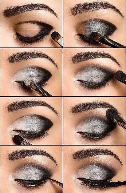 gray-smokey-eye-makeup-52_5-15 Grijze smokey eye make-up