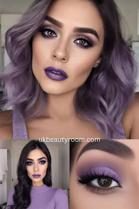 purple-smokey-eye-makeup-17_12-5 Paarse smokey eye make-up