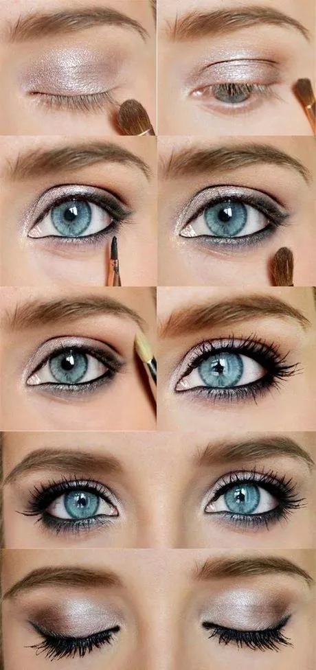 smokey-eye-makeup-tutorial-for-blue-eyes-20_17-9 Smokey eye make-up tutorial voor blauwe ogen