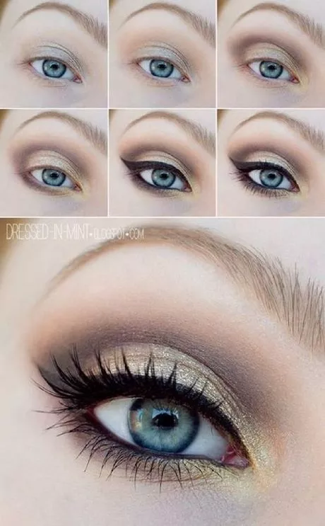 smokey-eye-makeup-tutorial-for-blue-eyes-20_4-15 Smokey eye make-up tutorial voor blauwe ogen