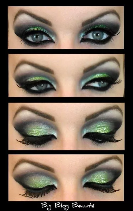 smokey-green-eye-makeup-65_8-17 Smokey green eye make-up