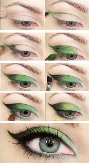 smokey-green-eye-makeup-65_9-18 Smokey green eye make-up