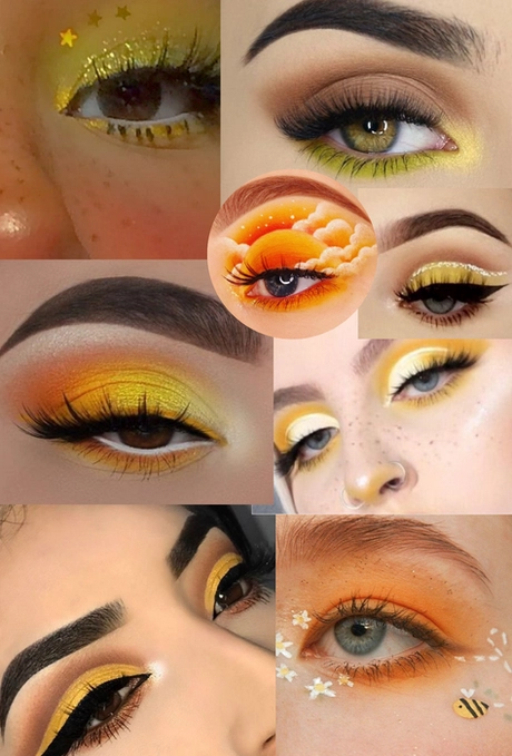 yellow-eye-makeup-16_2-7 Gele oog make-up