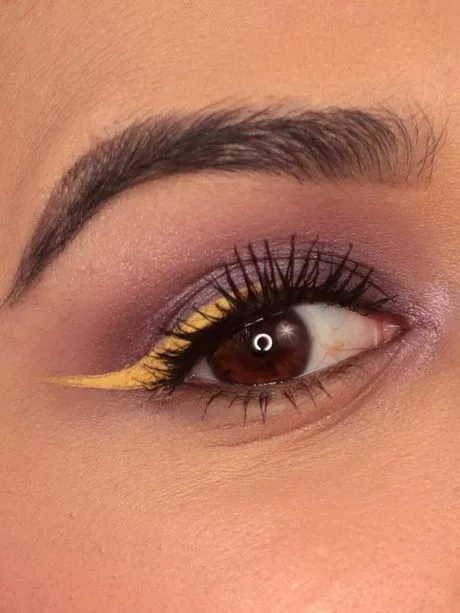 yellow-eye-makeup-16_3-8 Gele oog make-up