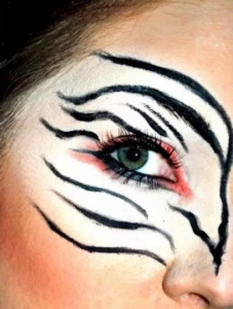 zebra-eye-makeup-04_6-10 Zebra oog make-up