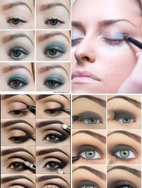 Blauwe smokey eye make-up tutorial