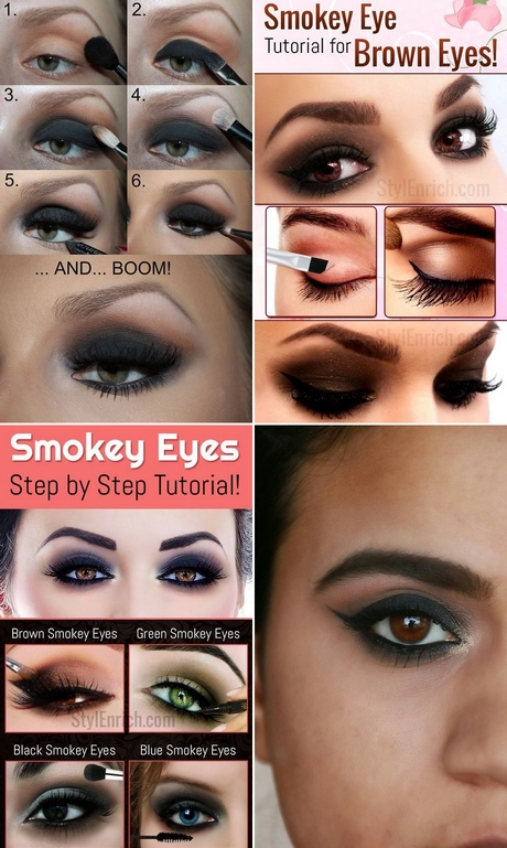 Donkere smokey eye make-up tutorial