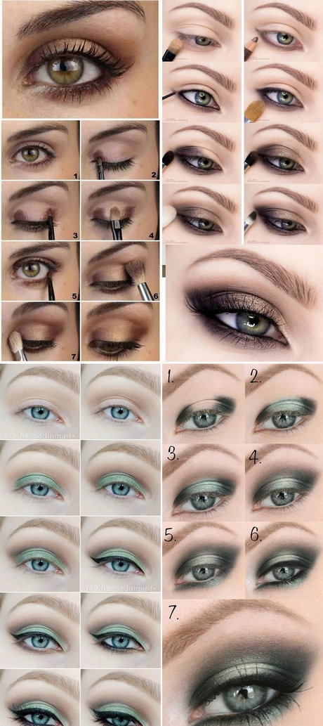 Smokey eye make-up tutorial voor groene ogen