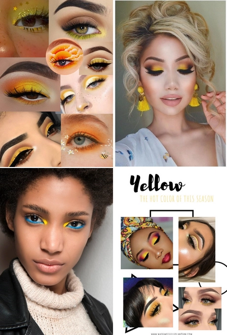 yellow-eye-makeup-001 Gele oog make-up