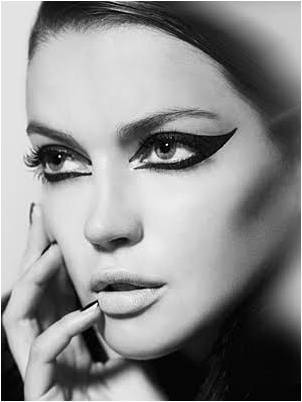 black-and-white-eye-makeup-72 Zwart-wit oog make-up
