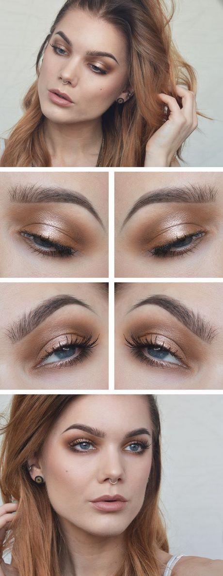 bronze-eye-makeup-31_14 Bronzen oog make-up