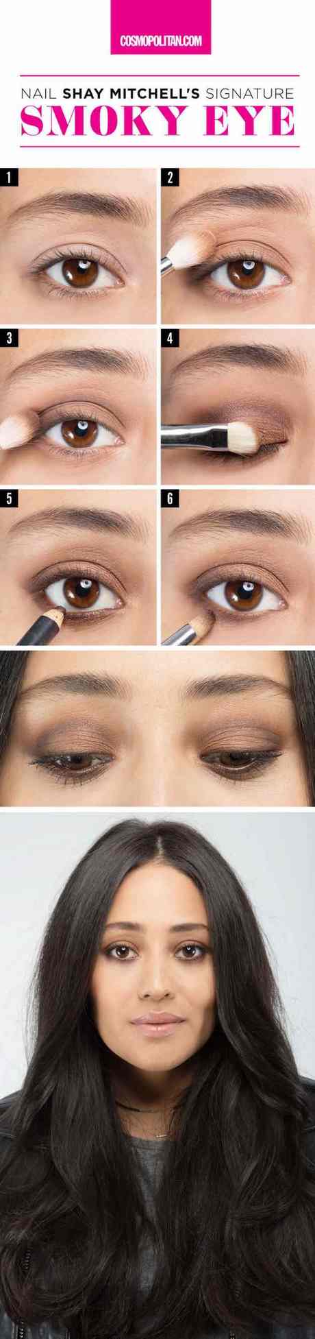 Bruine oog make-up