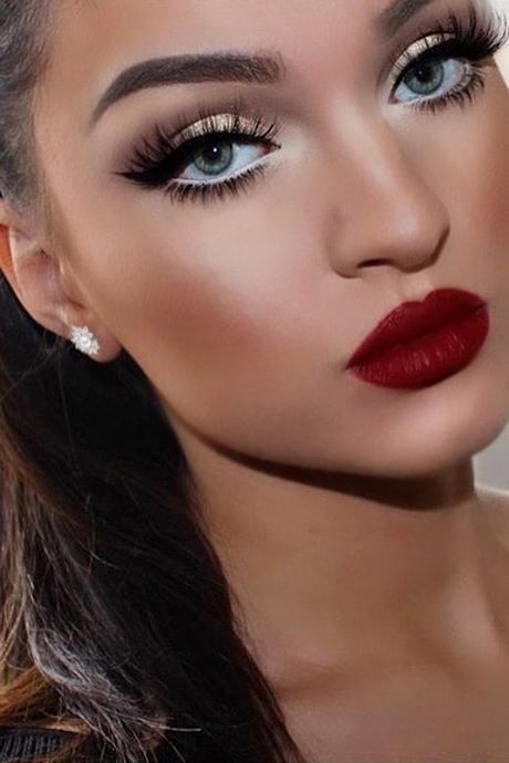 eye-makeup-with-red-lipstick-69_7 Oog make-up met rode lippenstift