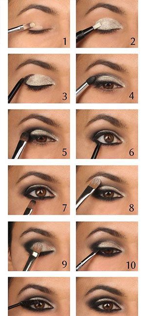 Hoe wordt smokey eye make-up aangebracht