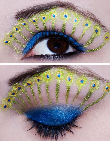peacock-eye-makeup-60_12 Pauwoogmake-up
