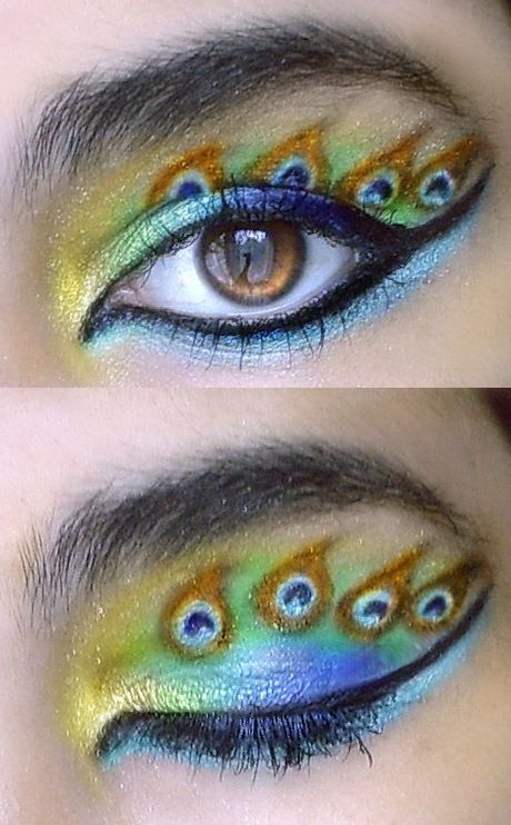 peacock-eye-makeup-60_4 Pauwoogmake-up